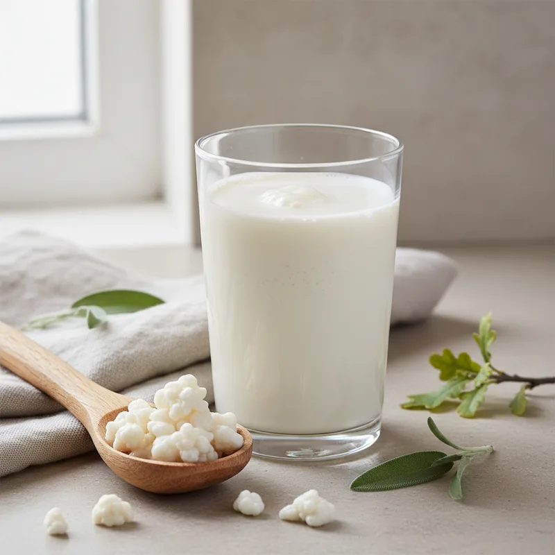 Bienfaits du kéfir de lait : vertus santé, doses et conseils d'usage