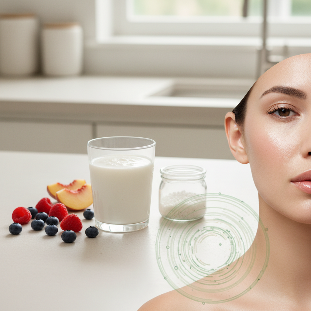 Kéfir de lait et peau : bienfaits internes et soins cosmétiques naturels